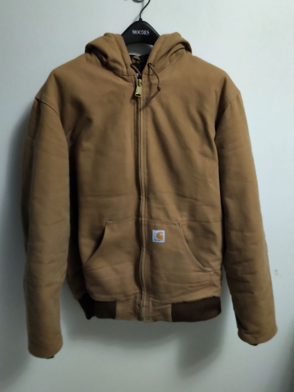 Carhartt Brown Quilted Flannel lined Jacket Sz Medium Tall Brown